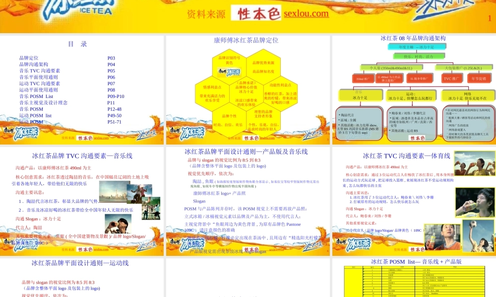 08年冰紅年度推广手册-性本色 .com.ppt