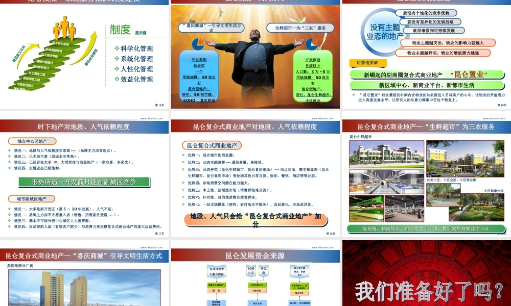 昆仑置业PPT模板.ppt