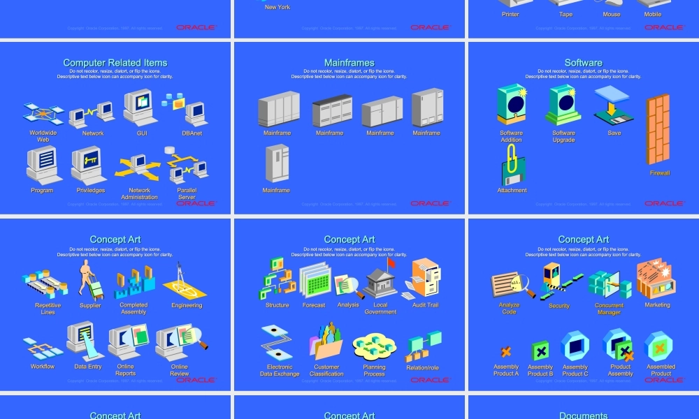 ORACLE胶片图标库.ppt