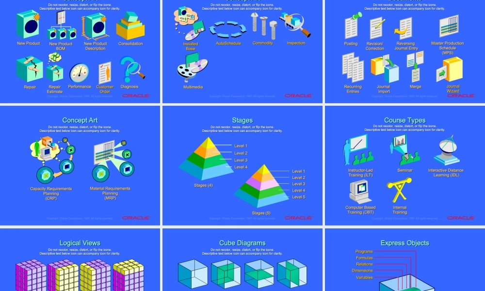 ORACLE胶片图标库.ppt