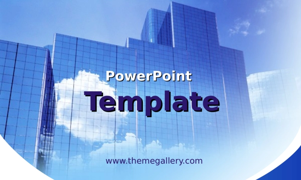 TG写字楼蓝天白云PPT模板.ppt