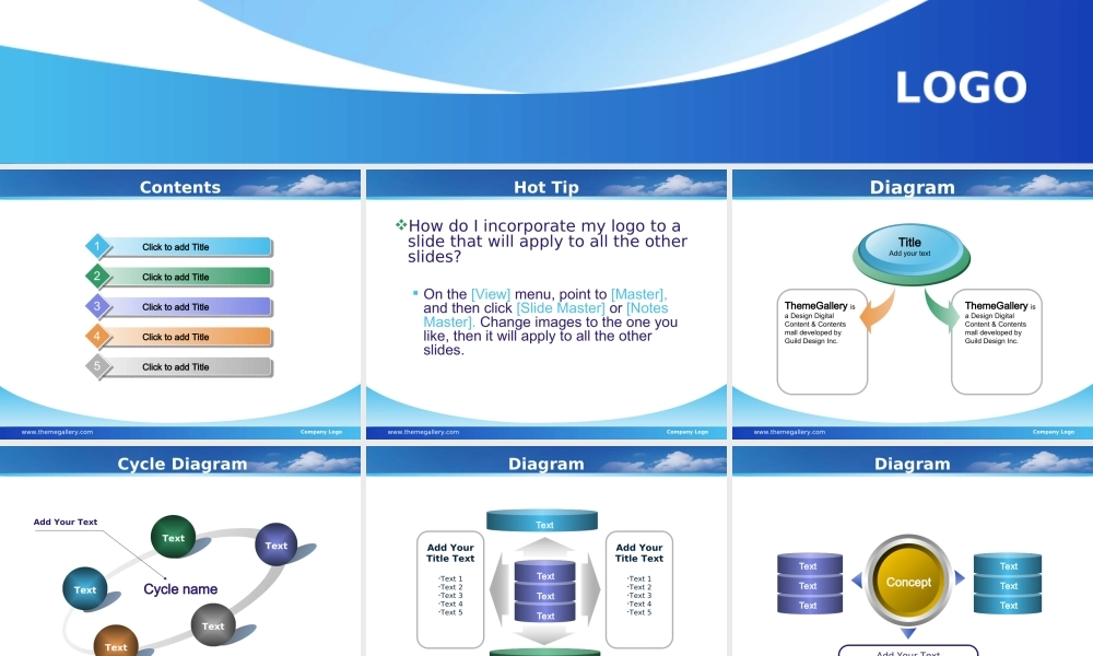 TG写字楼蓝天白云PPT模板.ppt