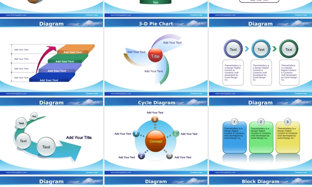 TG写字楼蓝天白云PPT模板.ppt
