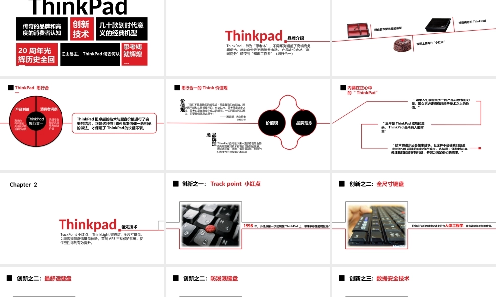Thinkpad品牌20周年发展全回顾.pptx