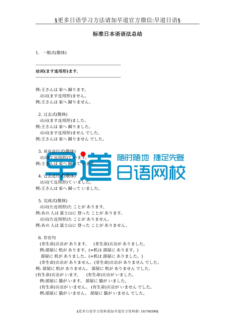 标准日本语语法总结.doc_第1页