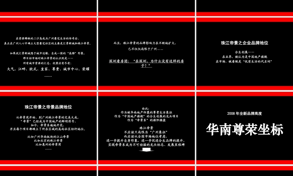 黑弧奥美_珠江帝景项目推广策略方案_66PPT_2008年.ppt