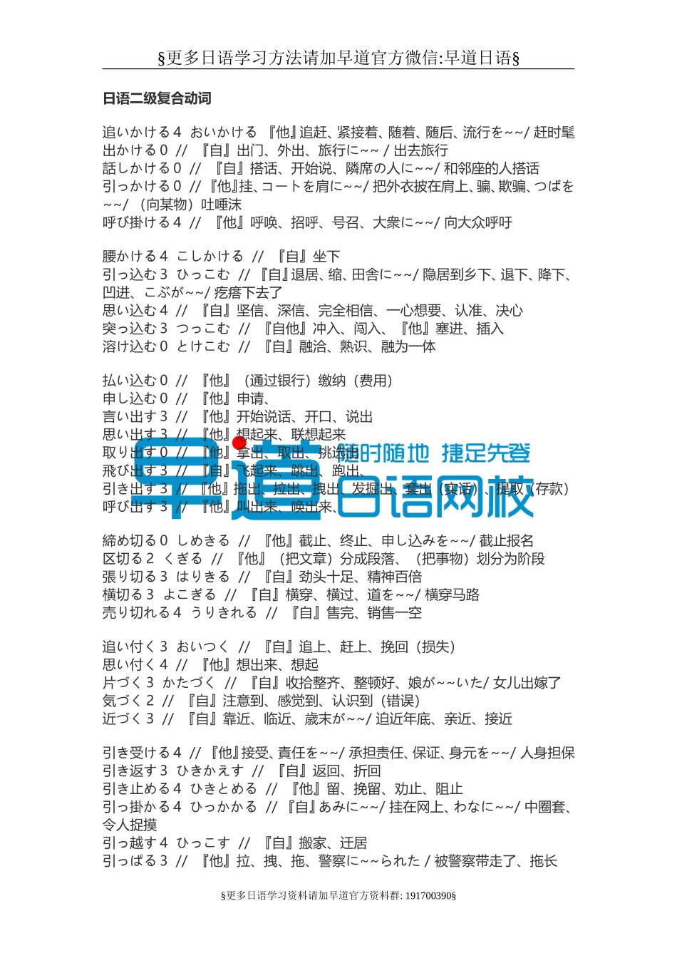 日语n2高频词汇（推荐）.doc_第1页