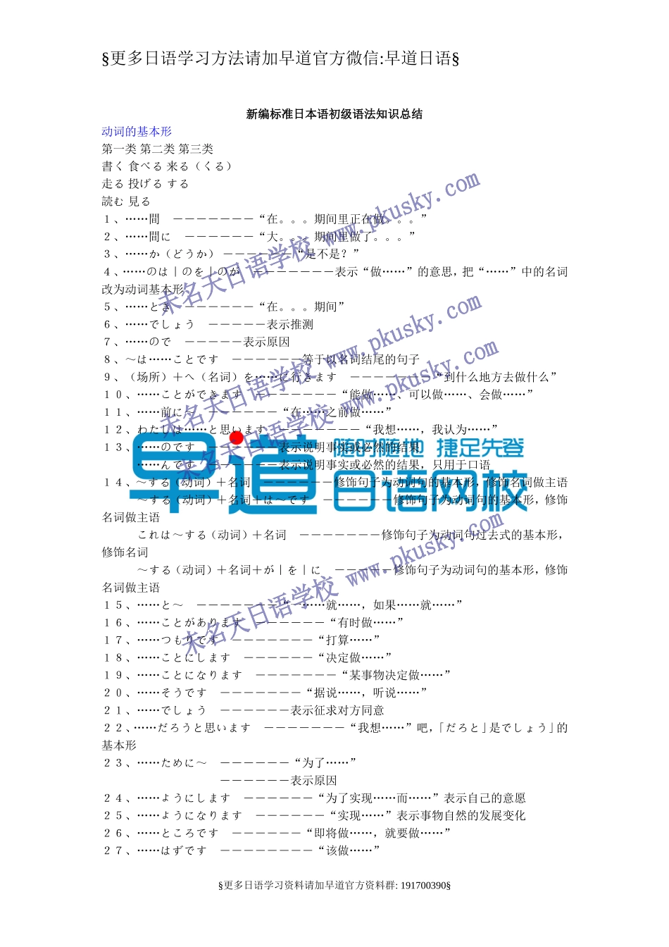 新编标准日本语初级语法知识总结.doc_第1页