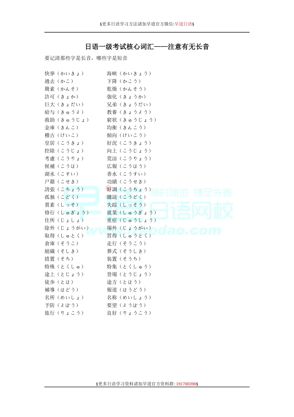 日语一级考试核心词汇.docx_第1页