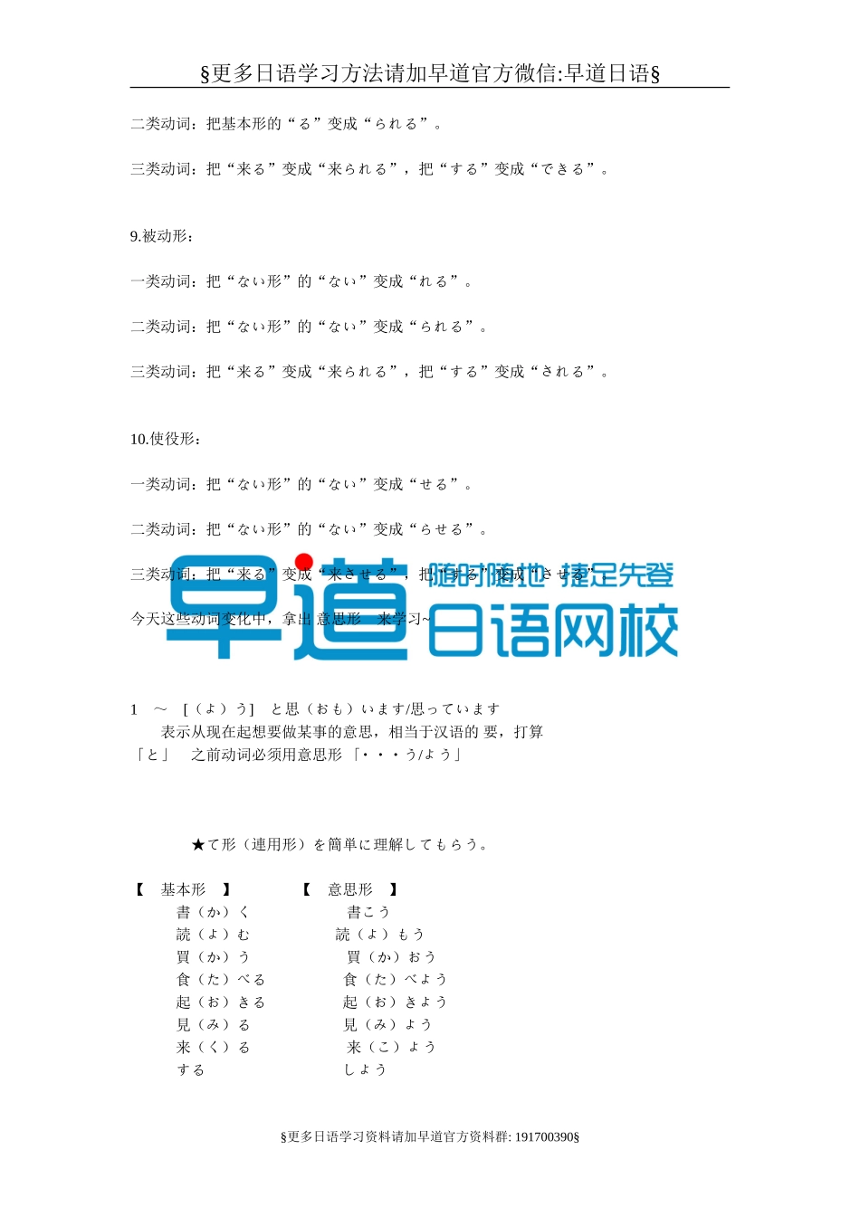 日语动词的各种变形方法.doc_第3页