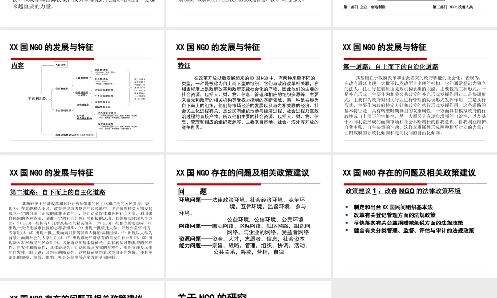 NGO定义、发展与政策建议.ppt