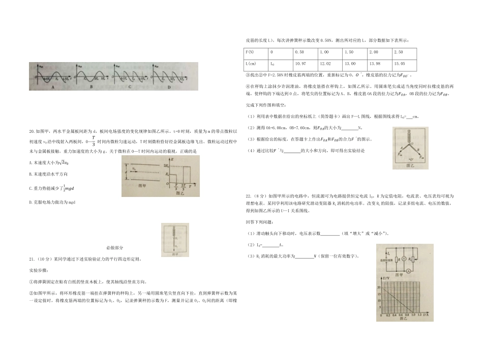 2015年高考真题 物理（山东卷)（原卷版）(1).pdf_第2页