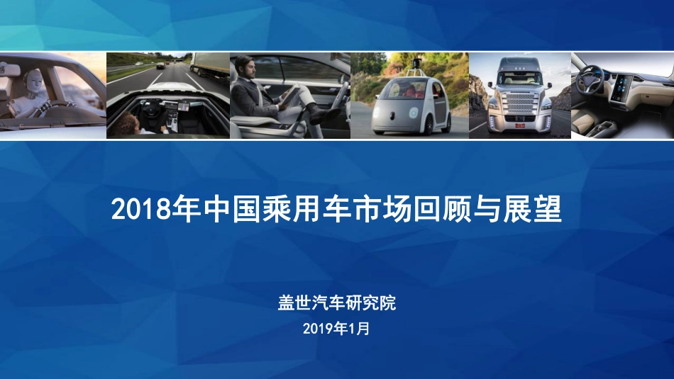 2018中国乘用车市场回顾和展望.pdf_第1页