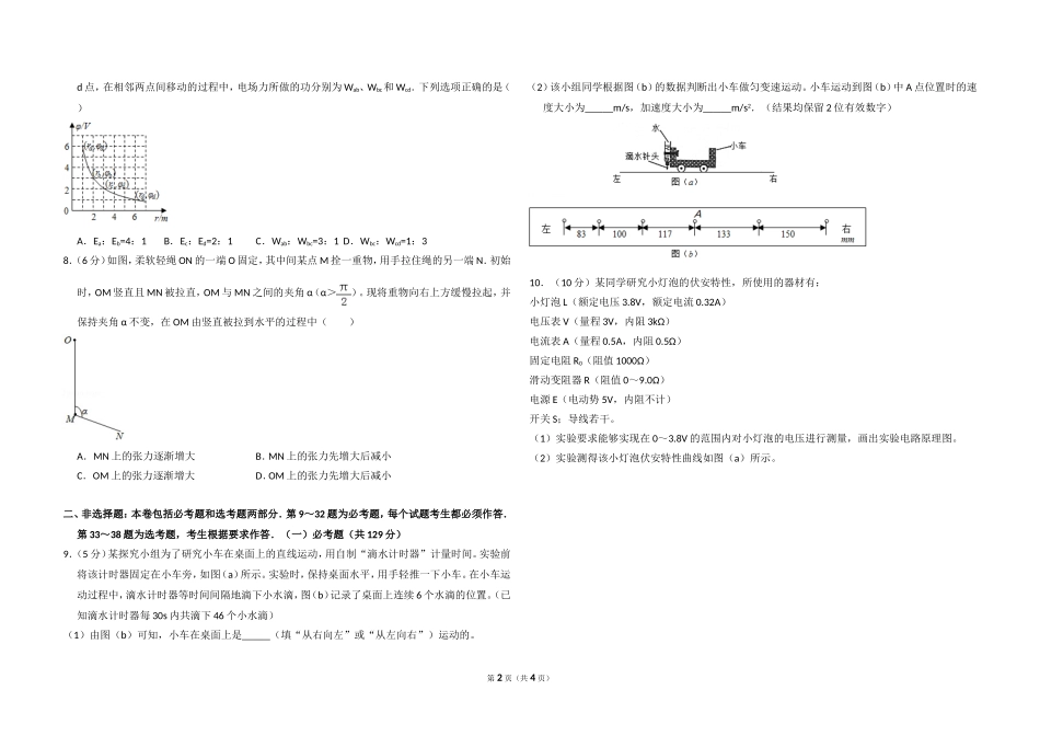 2017年高考真题 物理（山东卷)（原卷版）.doc_第2页