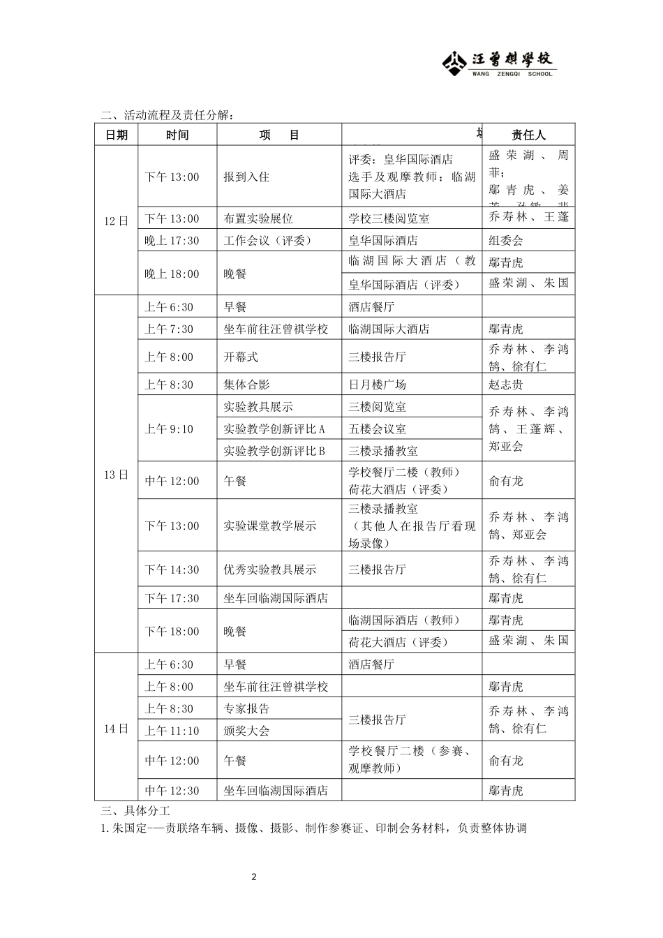 2018年江苏省初中物理实验教学创新大赛责任分解-20181207.docx_第2页