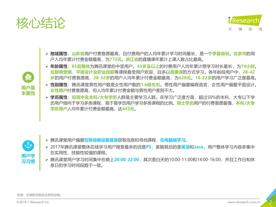 2018年中国在线教育平台用户大数据报告-腾讯课堂数据篇-45页-【未来营销实验室】.pdf_第2页