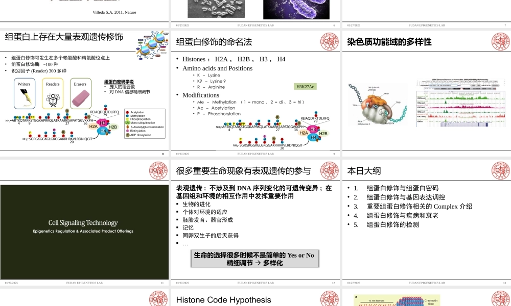 FIST LAN Histone Modification 2014【公众微信号：bioworlde】.pptx