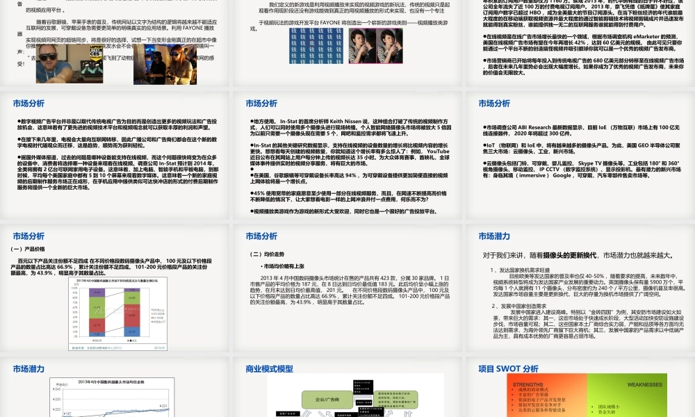 FAYONE智能视频制作平台商业计划书.ppt