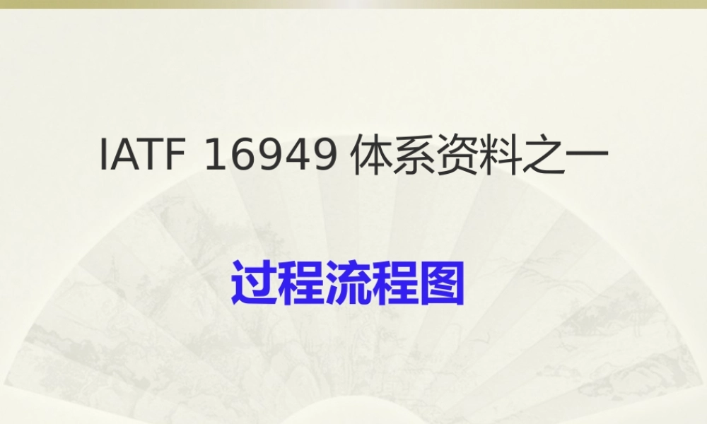 IATF-16949体系资料之过程流程图.pptx