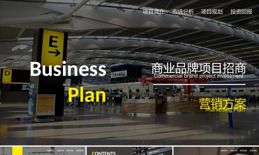 P06商业计划市场分析招商品牌介绍（静态）(1).pptx