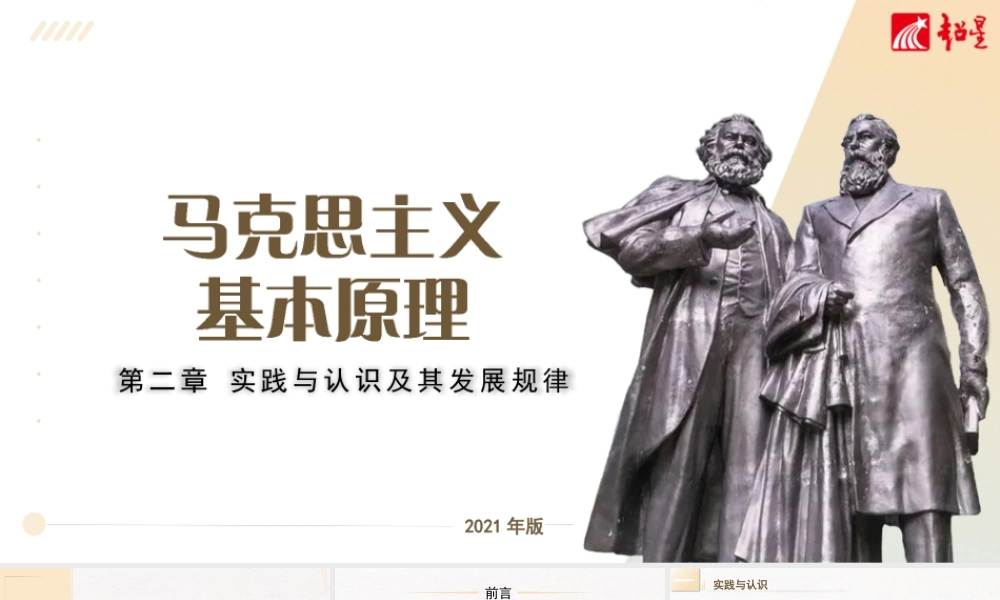 原理（21版）：第二章 实践与认识及其发展规律.pptx