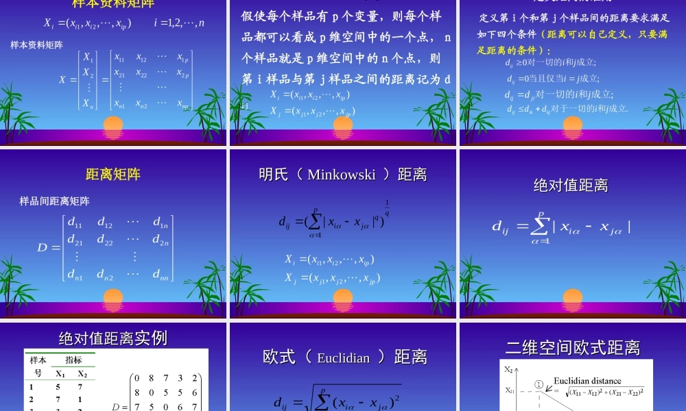 多元统计分析课件(聚类分析).ppt