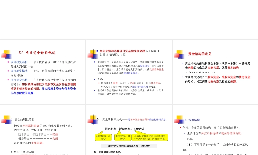 2019MEM第7讲：工程项目融资中的资金成本.pptx