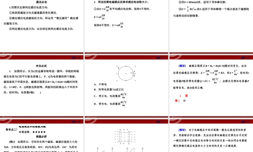 2013届高考物理二轮复习冲刺课件：专题9电磁感应.ppt