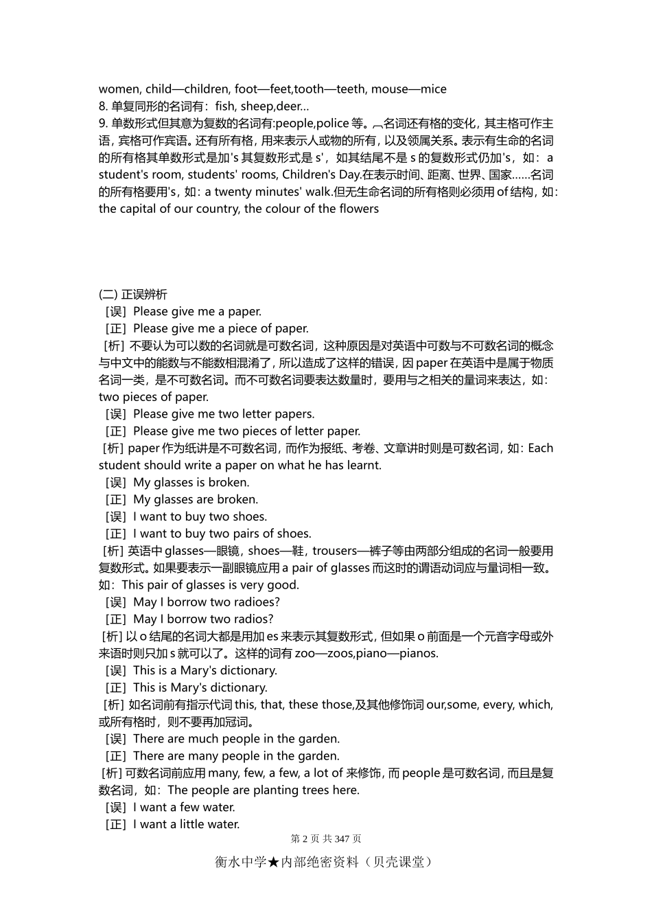 [全套]初中英语复习资料(超全语法、词组、句型、作文及知识点大全).doc_第2页