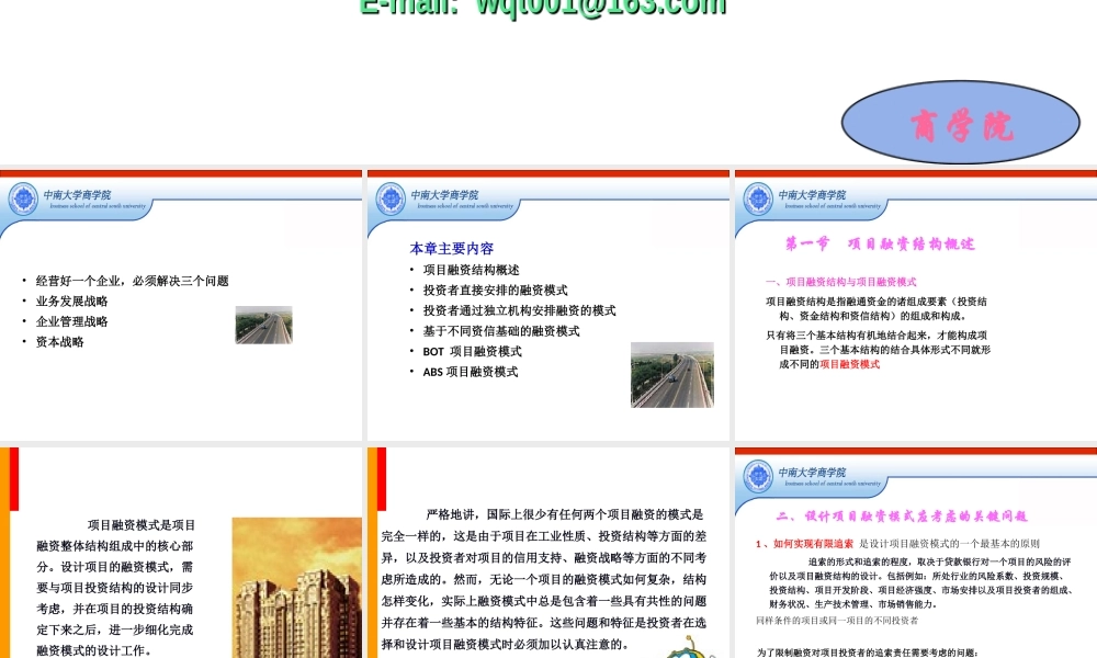 第四章 项目融资结构.PPT