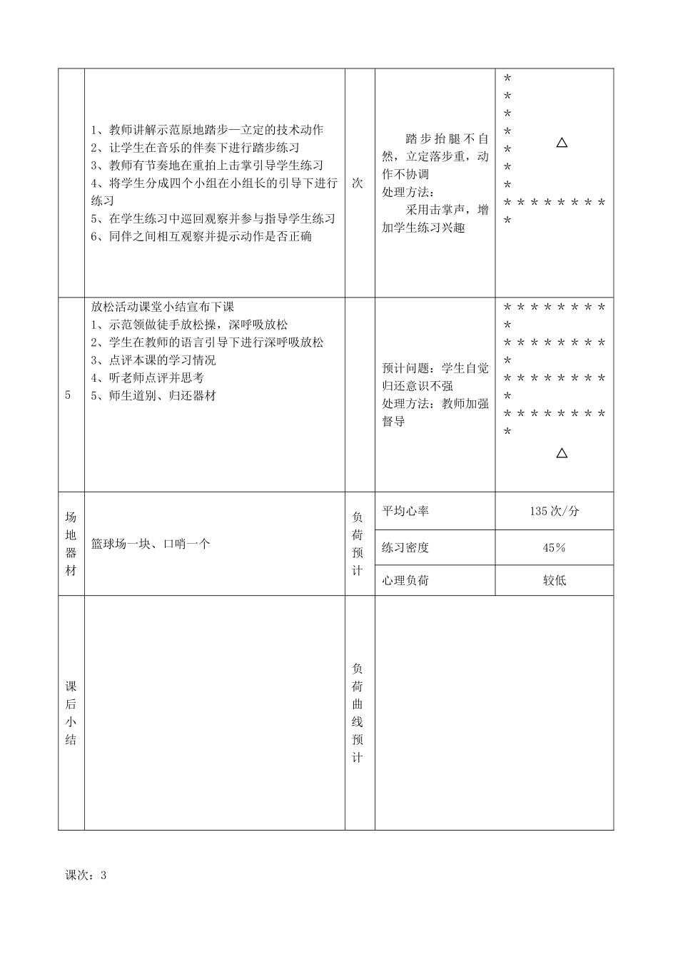 小学体育二年级下册教案(3).doc_第3页