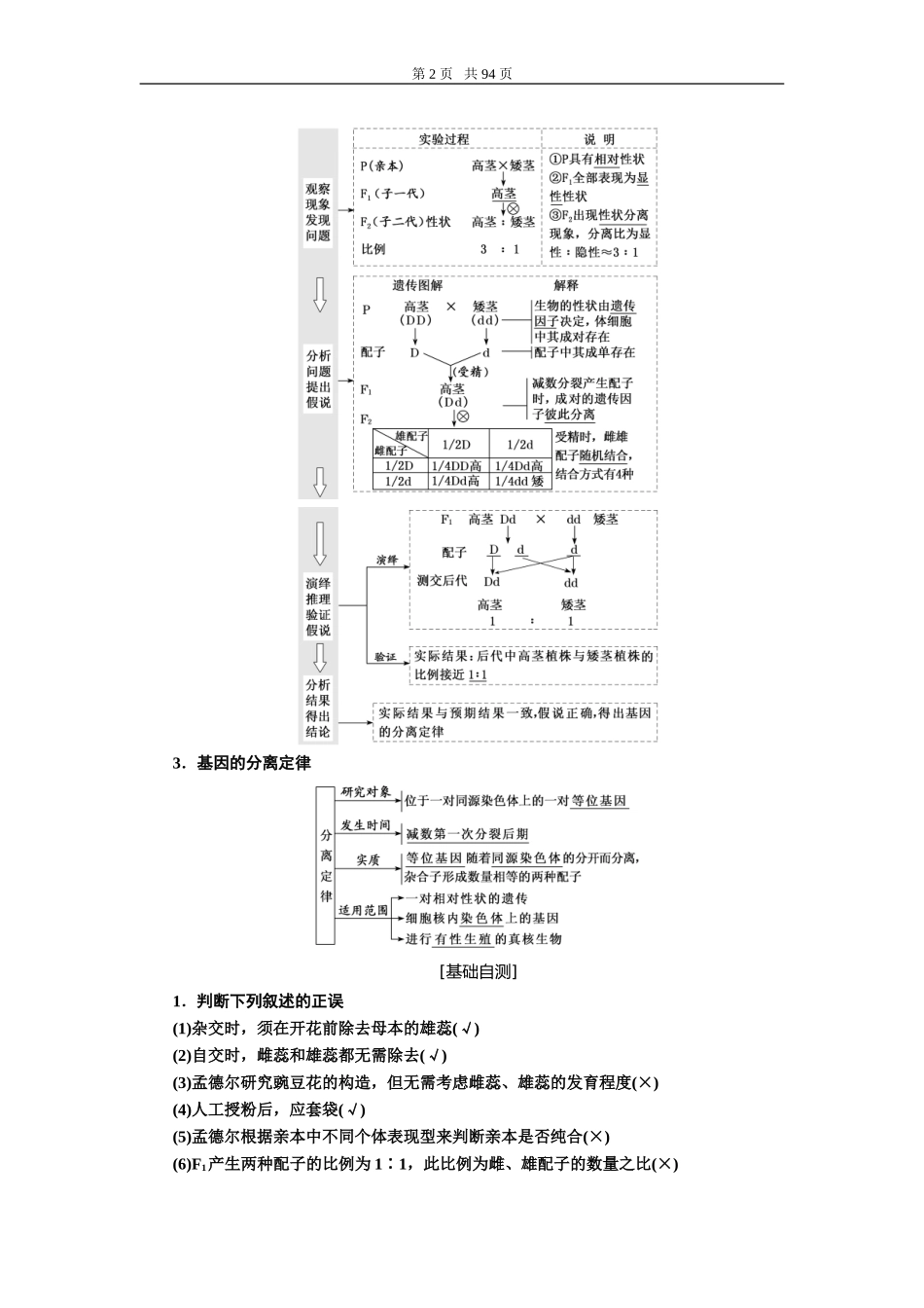 第五单元遗传的基本规律与伴性遗传.doc_第2页
