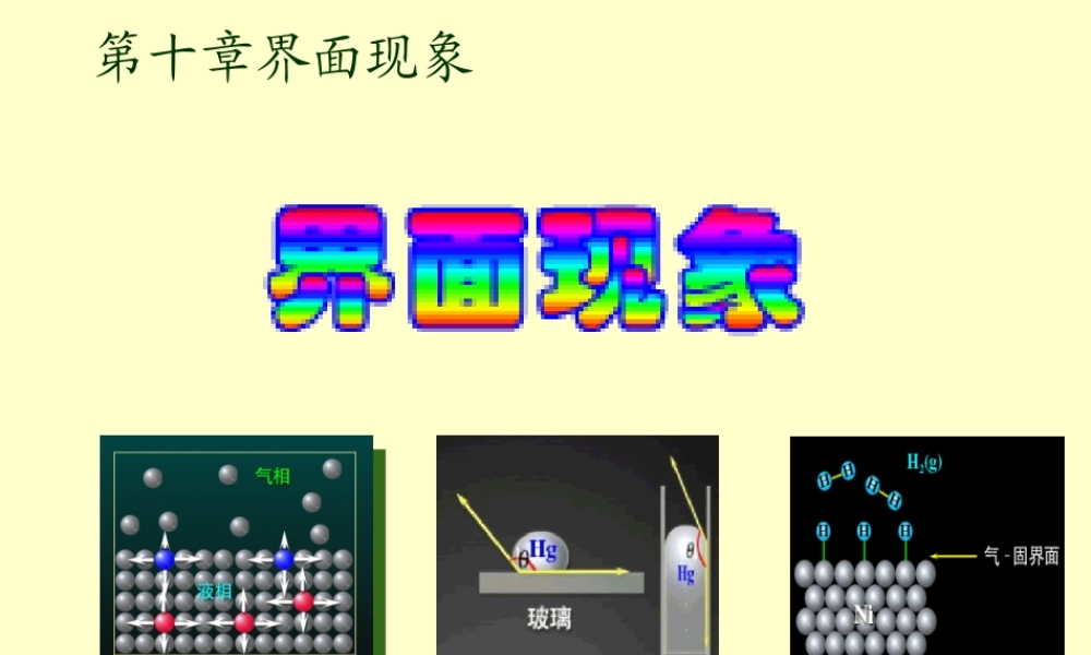 第十章界面现象1.ppt