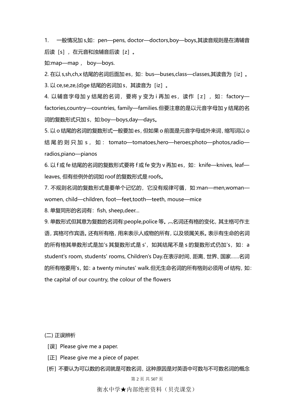 [全套]初中英语中考复习资料(超全语法、词组、句型、作文及知识点大全).doc_第2页