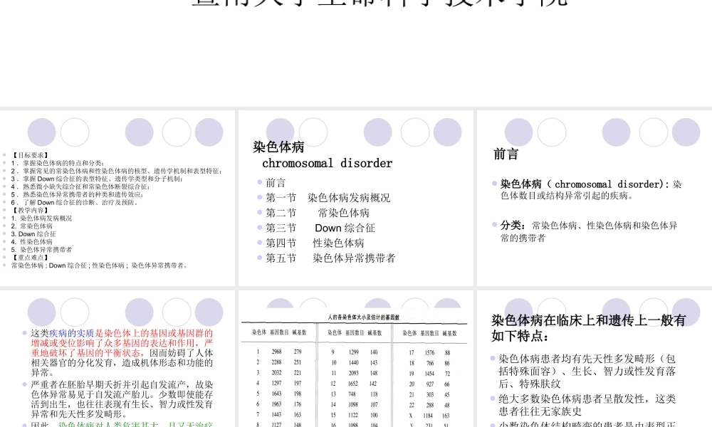 第十三章 染色体病.ppt