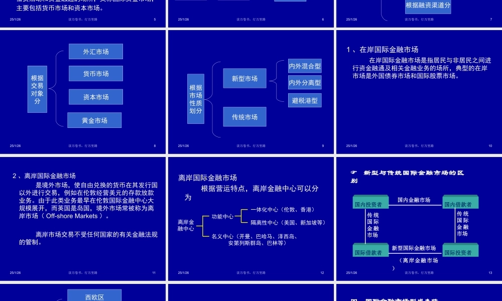 第六章 国际金融市场及国际资本流动.ppt