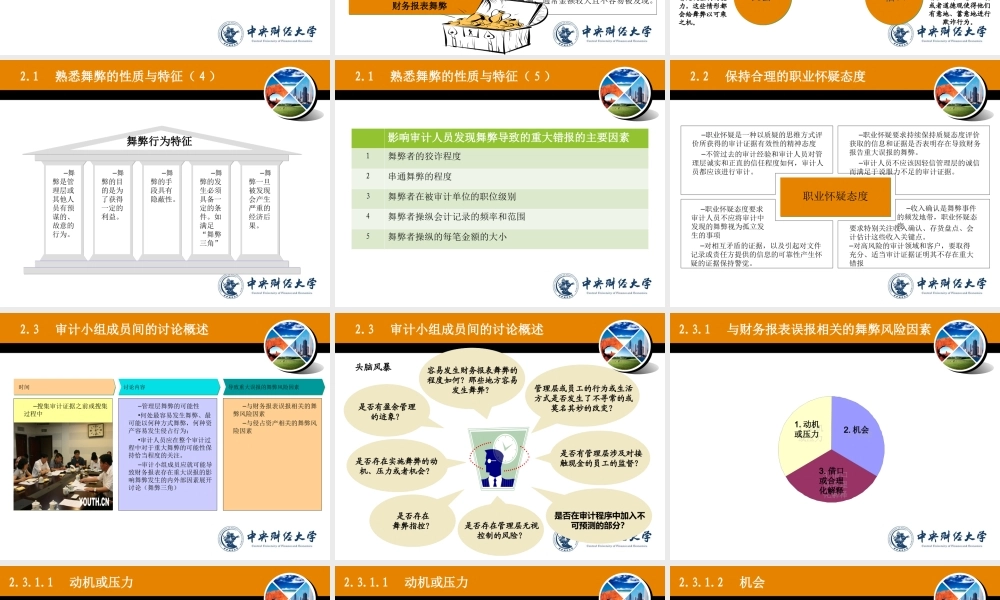 第十章 财务报表审计中对舞弊的考虑2.ppt