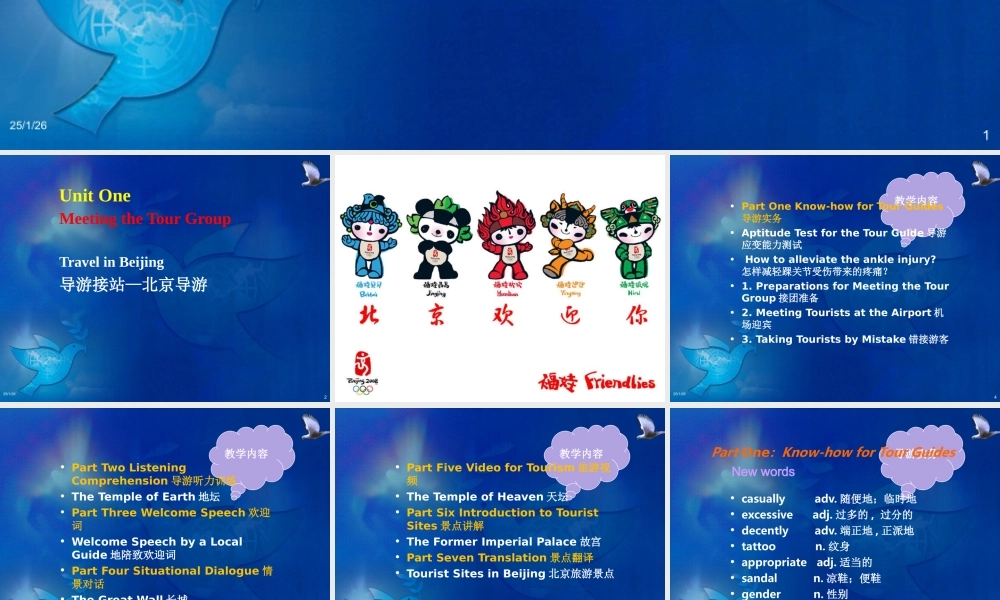 Chapter 1 Meeting the Tour Group.ppt