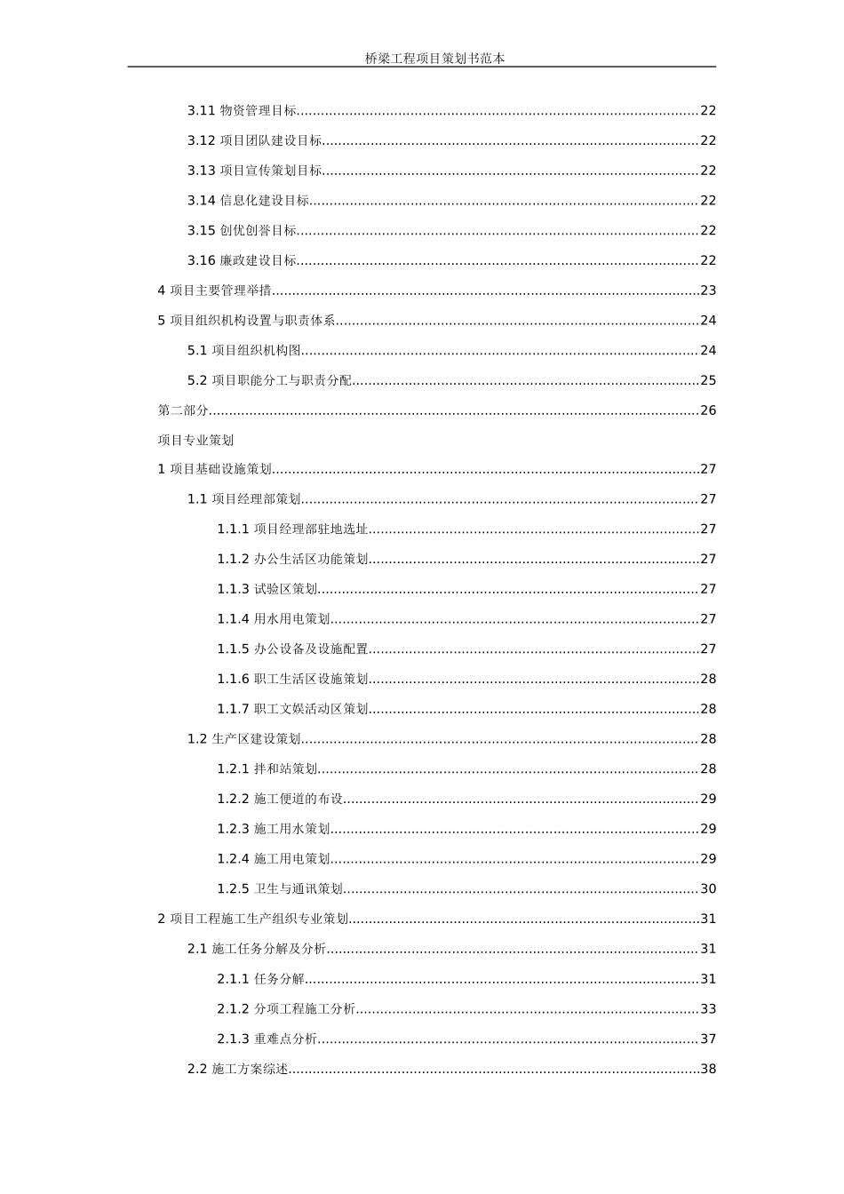 桥梁工程项目策划书范本（133页）.doc_第2页