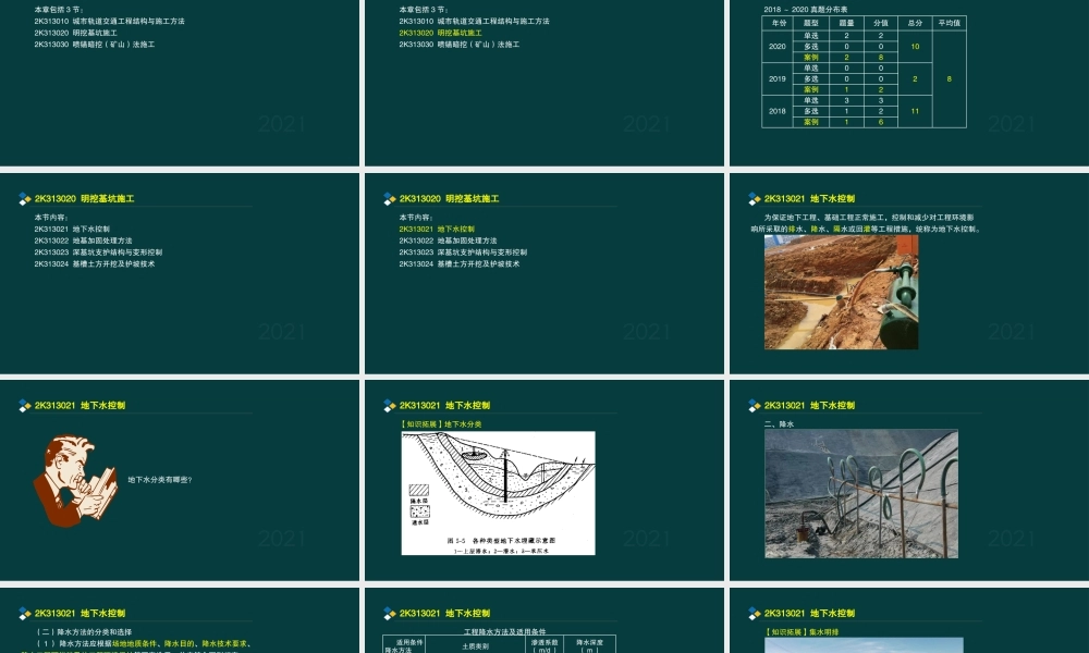 10、2K313020 明挖基坑施工(1).pptx