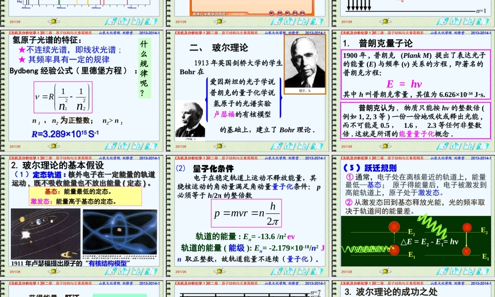 第二章原子结构与 元素周期系2013-2014-1.ppt