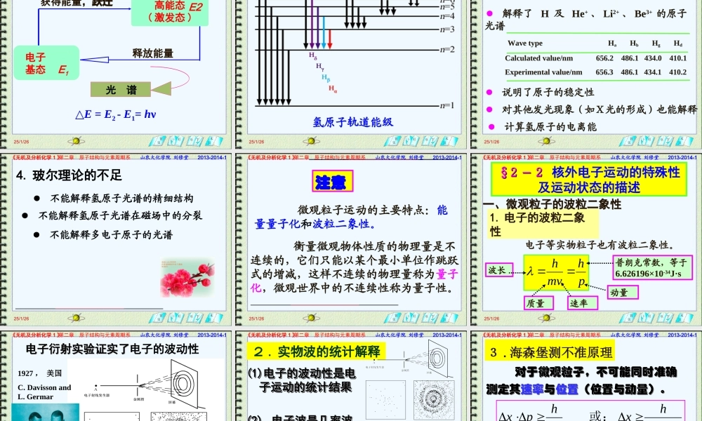 第二章原子结构与 元素周期系2013-2014-1.ppt