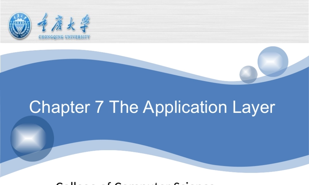 Chapter7+the+application+layer.ppt