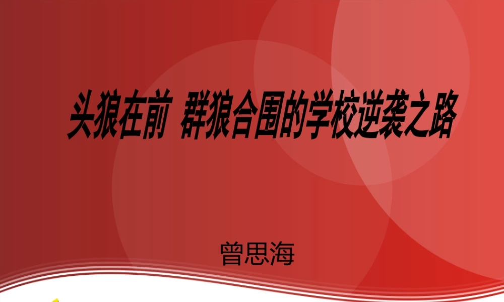 2017郑州联盟年会-曾思海.ppt