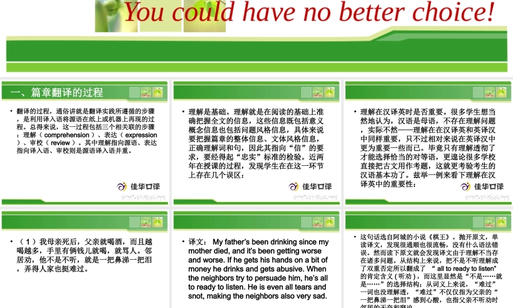 篇章翻译与细节完善.ppt