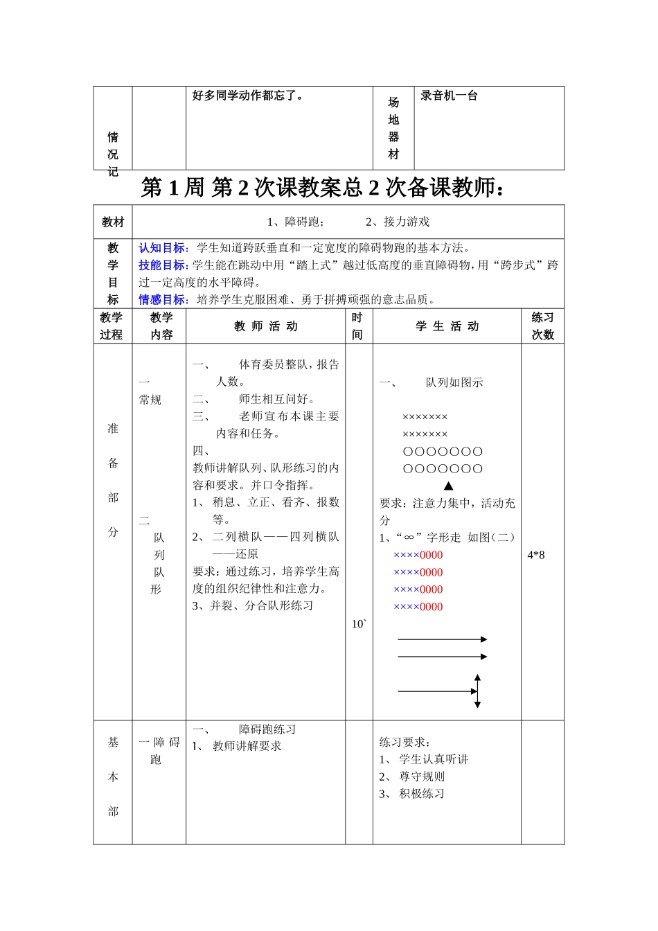 初中体育教案全集八年级(1).doc_第3页