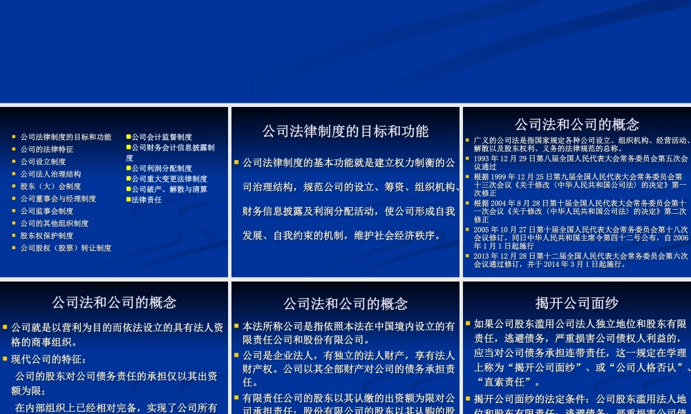 第六章 公司法律制度.ppt