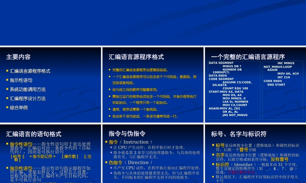 四川大学电子信息学院微机原理ppt-4汇编.ppt