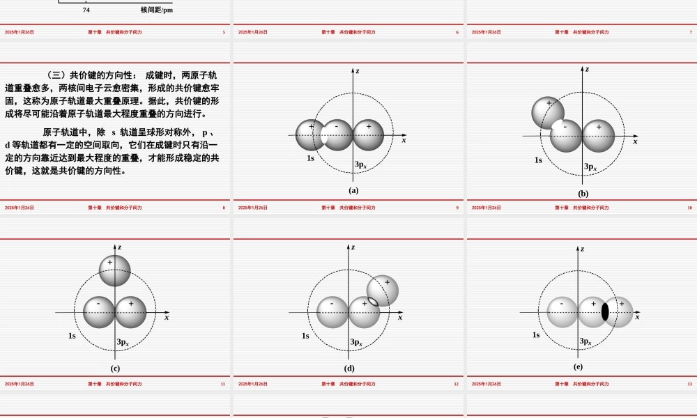 第十一章 共价键和分子间力.ppt