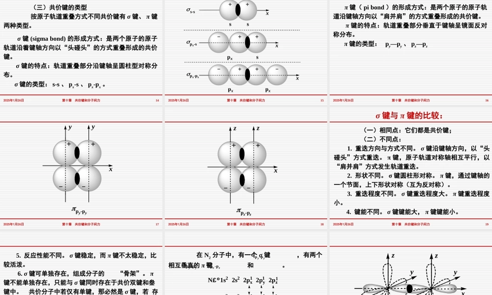 第十一章 共价键和分子间力.ppt